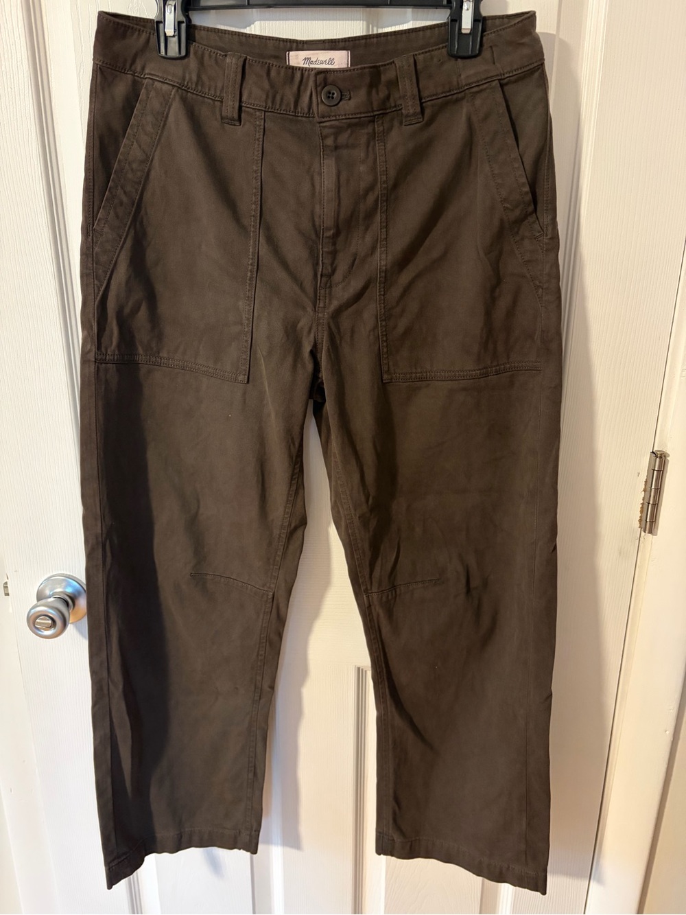 Madewell NWT Darted Barrel Jeans Olive Fall Size 28